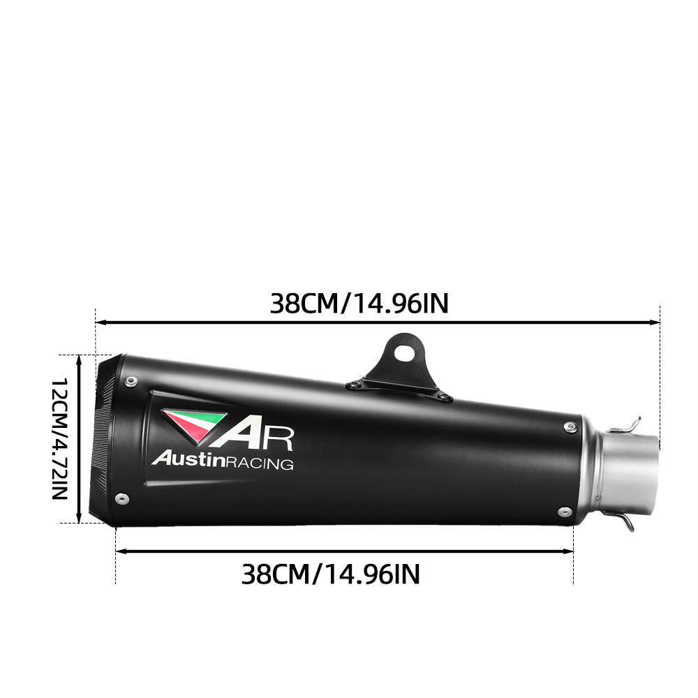Full System Black Exhaust Tips Header Pipe For Honda CBR650R CBR650F 2014-2025 - Image 3