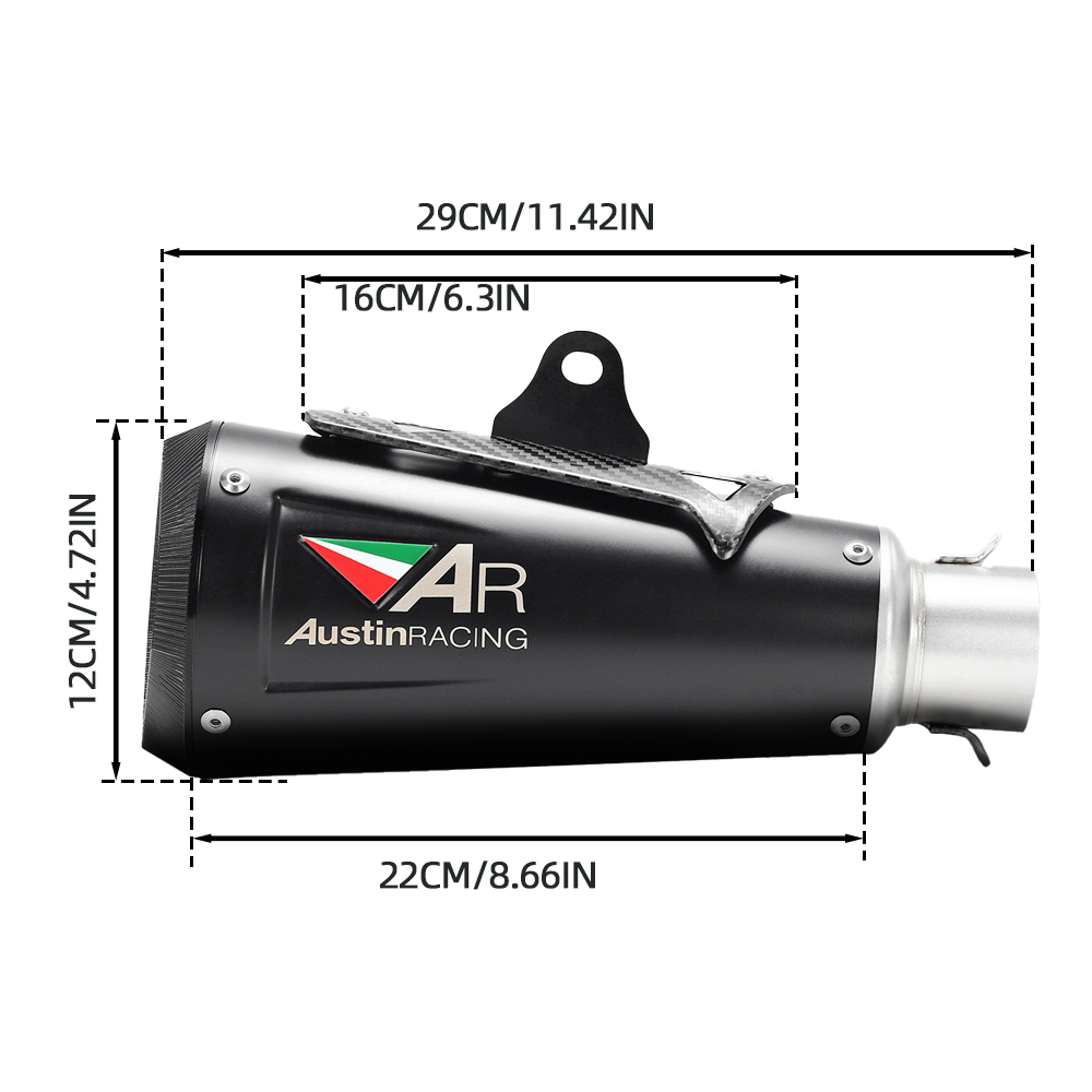 Full System Exhaust Header Pipe Muffler Tips YZF R7 For Yamaha MT-07 2021-2025 - Image 3
