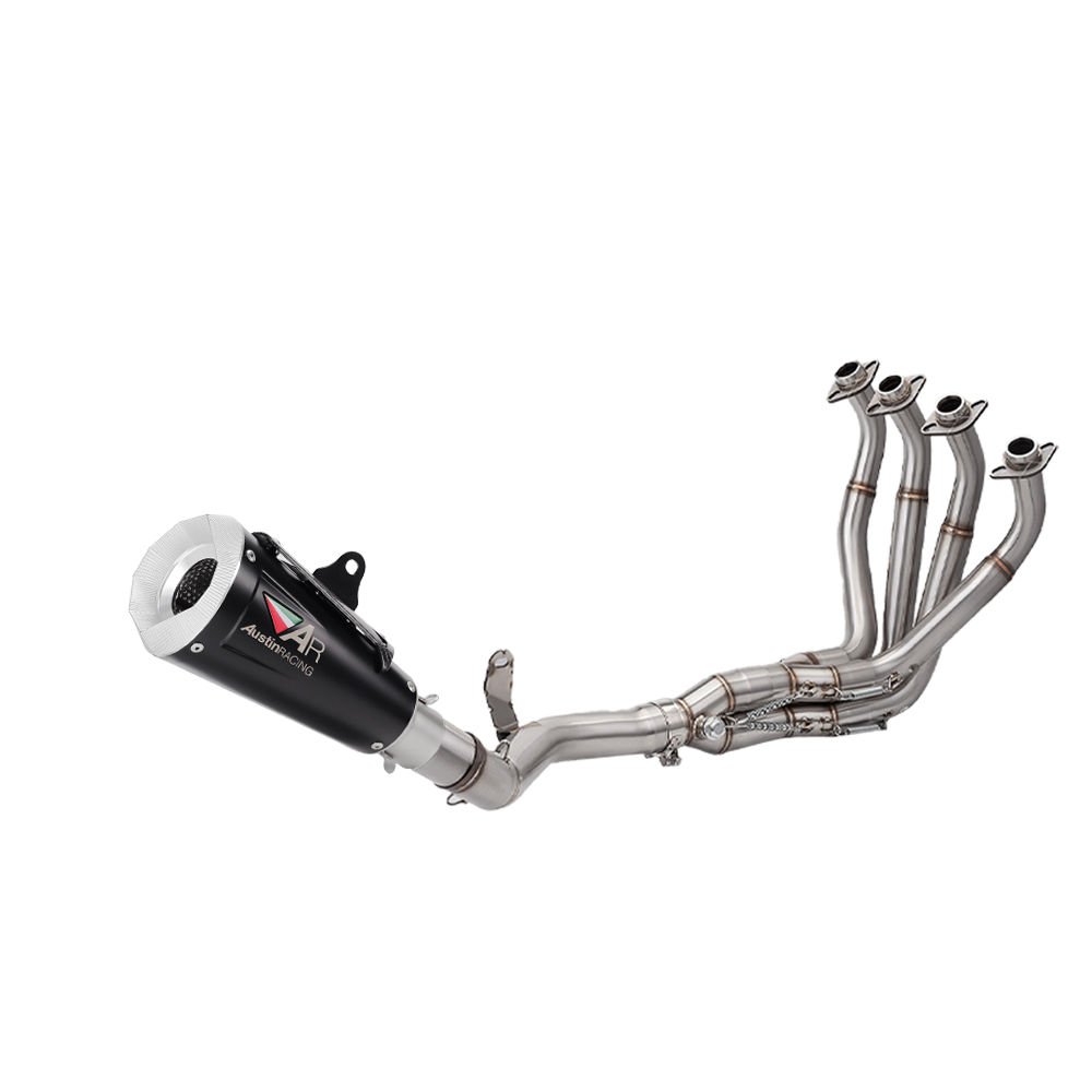 Fit Kawasaki Z900 2017-2024 51mm Exhaust System Header Full Link Pipe Steel Tips