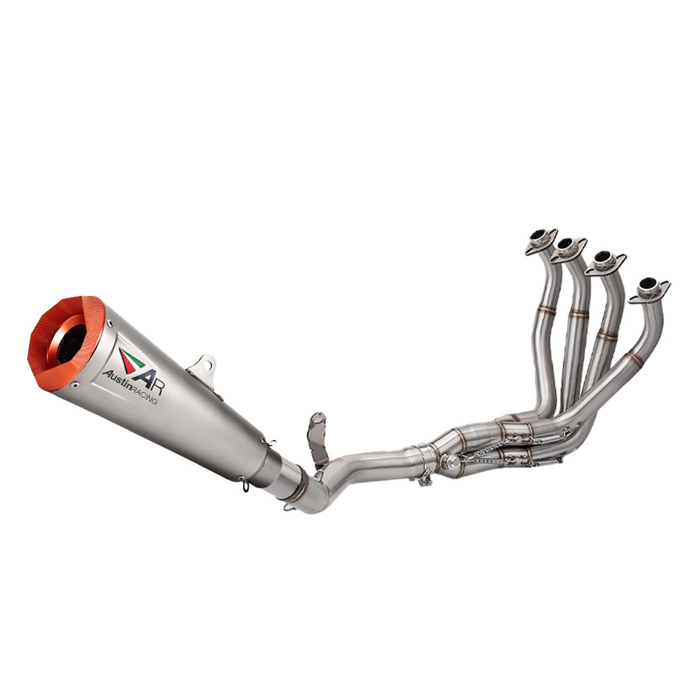 Fit Kawasaki Z900 2017-2024 Exhaust System 51mm Header Full Link Pipe Steel Tips