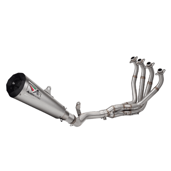 Exhaust System 51mm Header Full Link Pipe Steel Tips Fit Kawasaki Z900 2017-2024