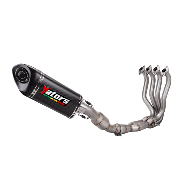 Exhaust System 51mm Header Mid Pipe For Kawasaki Ninja ZX6R ZX636 2009-2024