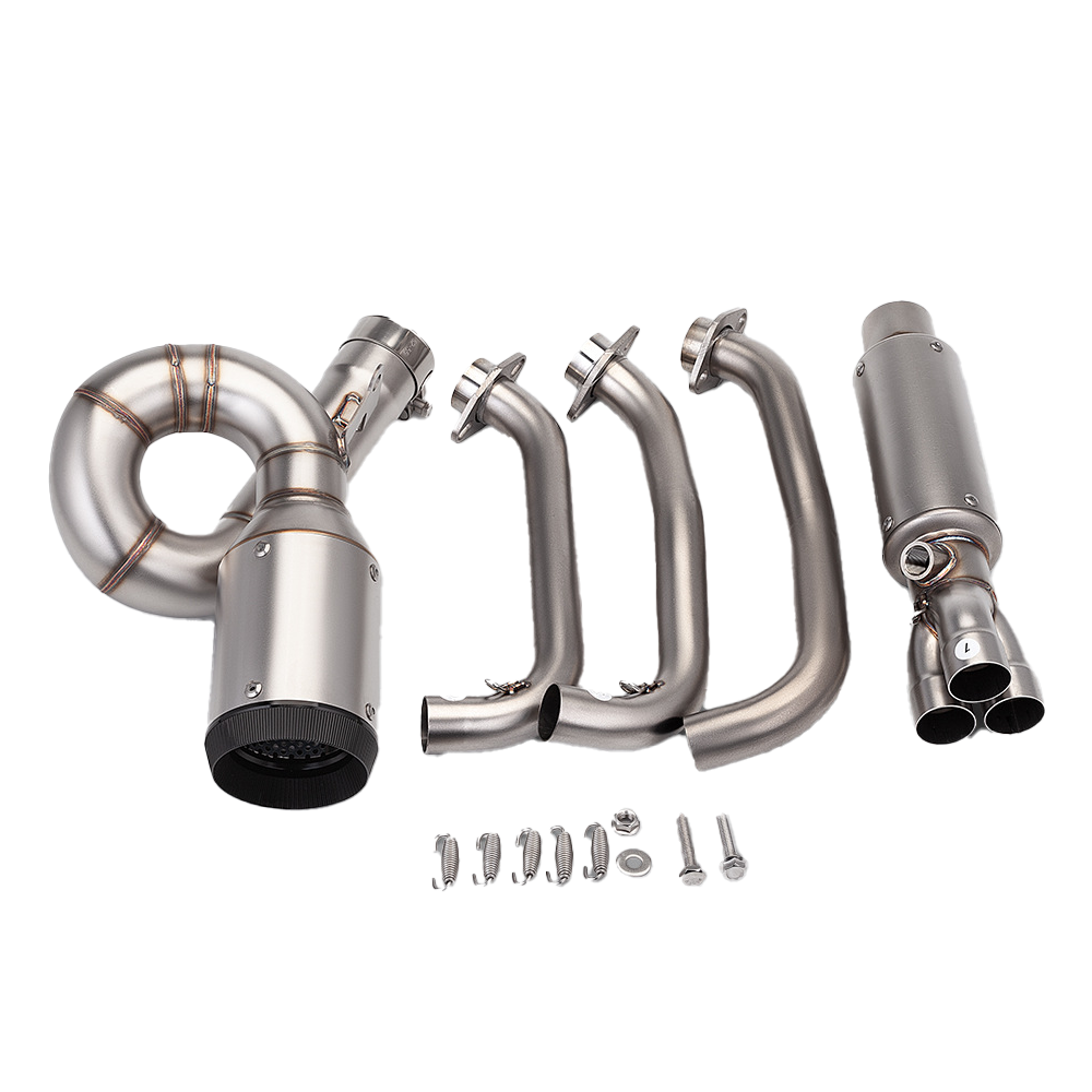 For CF-Moto 675R 675SR-R Whole System Silvery Muffler Tip Exhaust Header Pipe - Image 2