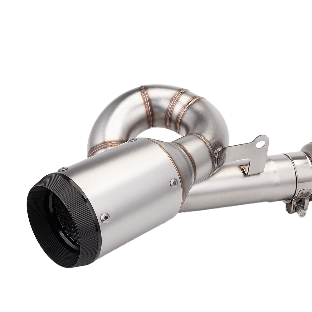 For CF-Moto 675R 675SR-R Whole System Silvery Muffler Tip Exhaust Header Pipe - Image 3