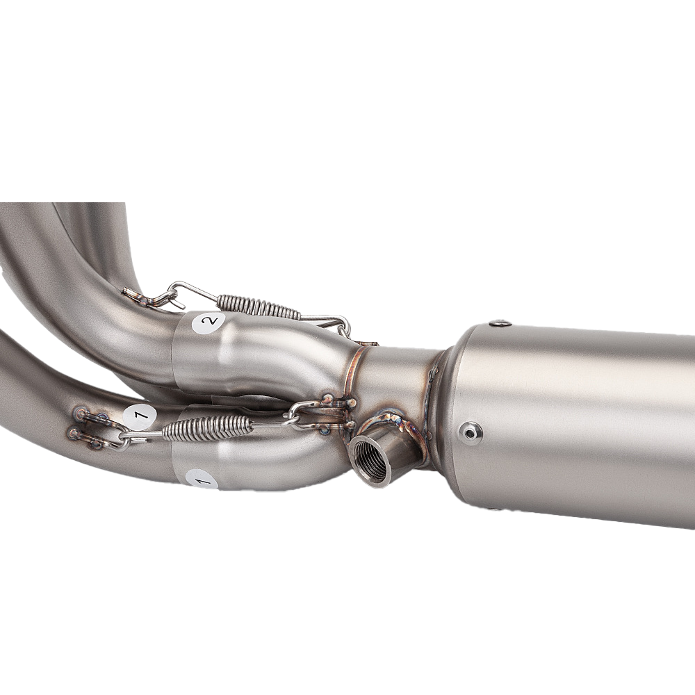 For CF-Moto 675R 675SR-R Whole System Silvery Muffler Tip Exhaust Header Pipe - Image 6