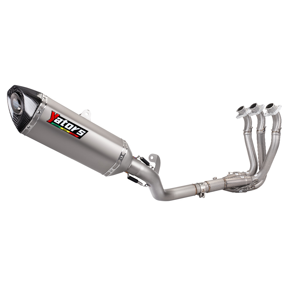 Exhaust Header Mid Pipe 51mm Muffler For Triumph Street Triple 765R 2017-2024