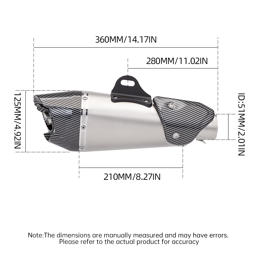 For Honda CBR300R CB300F 2012-2015 Full Exhaust System Front Link Pipe Muffler - Image 3