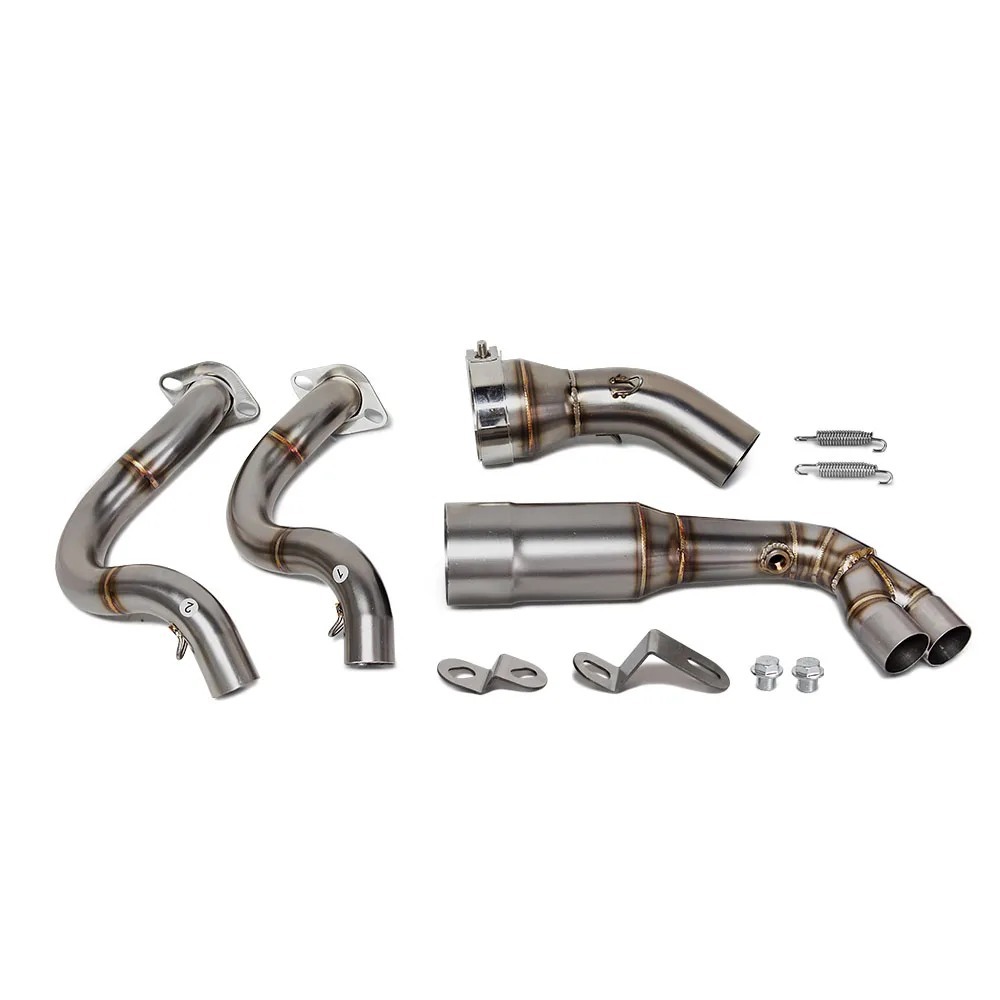 Full System Exhaust Tips Front Header Pipe For Kawasaki Z650 Ninja 650 2023-2025 - Image 7