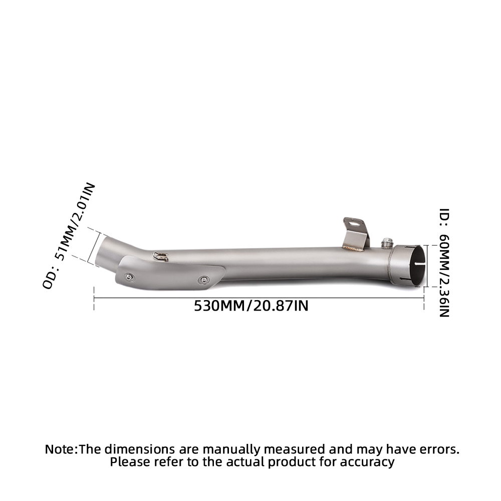 For Suzuki GSX-R 1000 2007-2008 GSXR1000 2009-11 Exhaust System Middle Link Pipe - Image 2