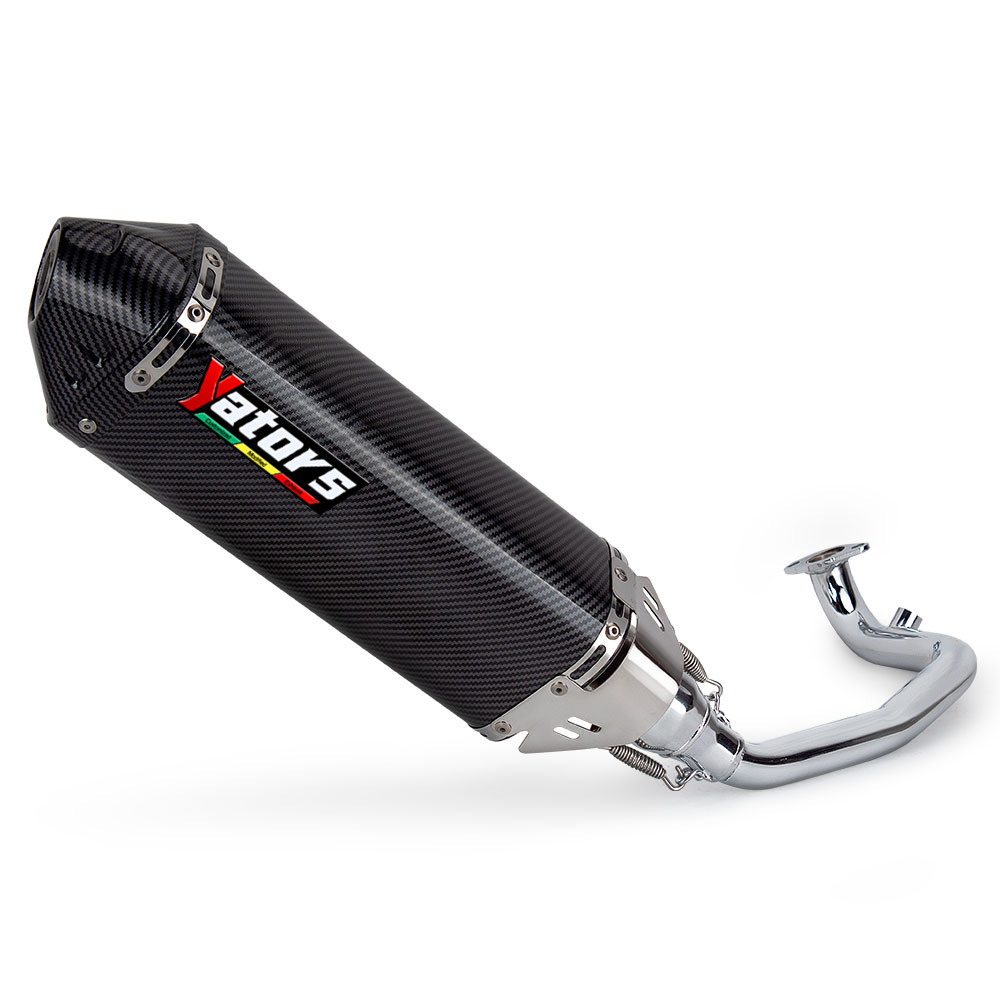 For Yamaha GY6-150 GY6-125 Exhaust System Header Pipe Muffler Tips Slip On
