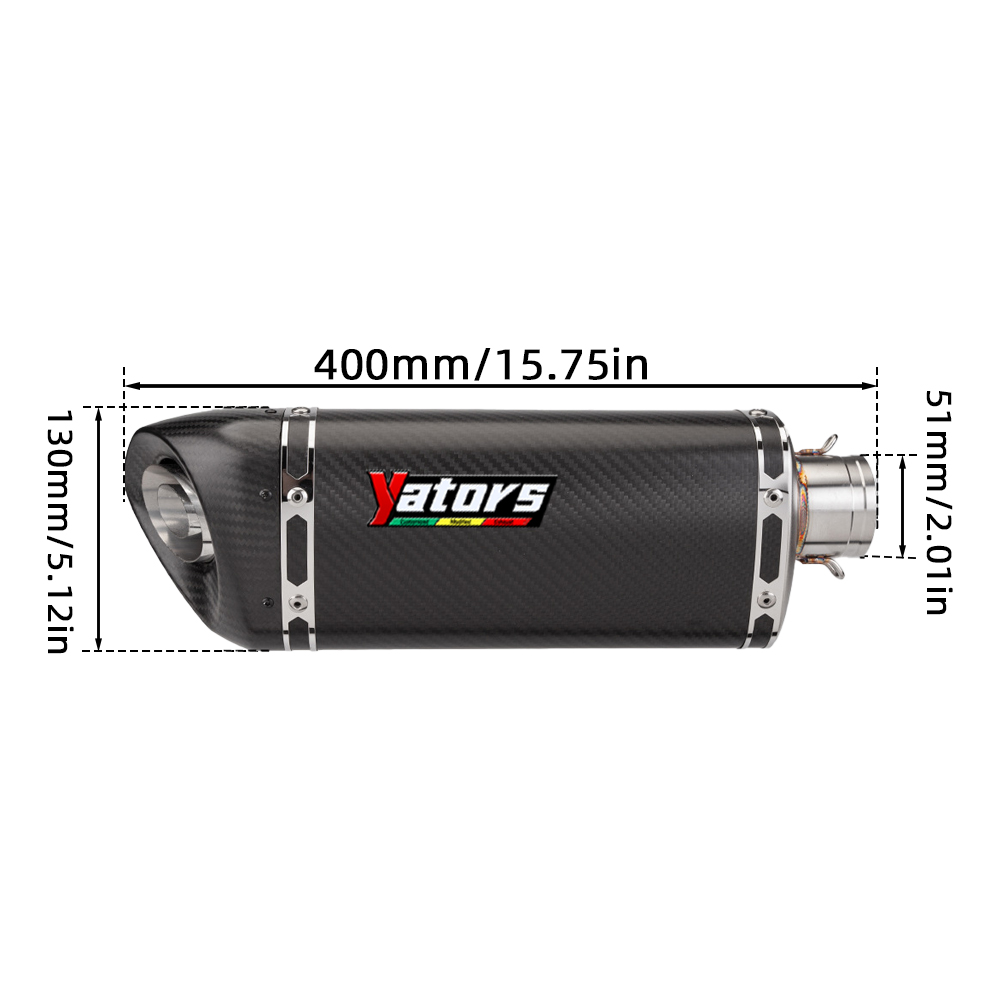 For Kawasaki Ninja ZX4R ZX4RR 2023-2024 Carbon Fiber Muffler Full Exhaust System - Image 6