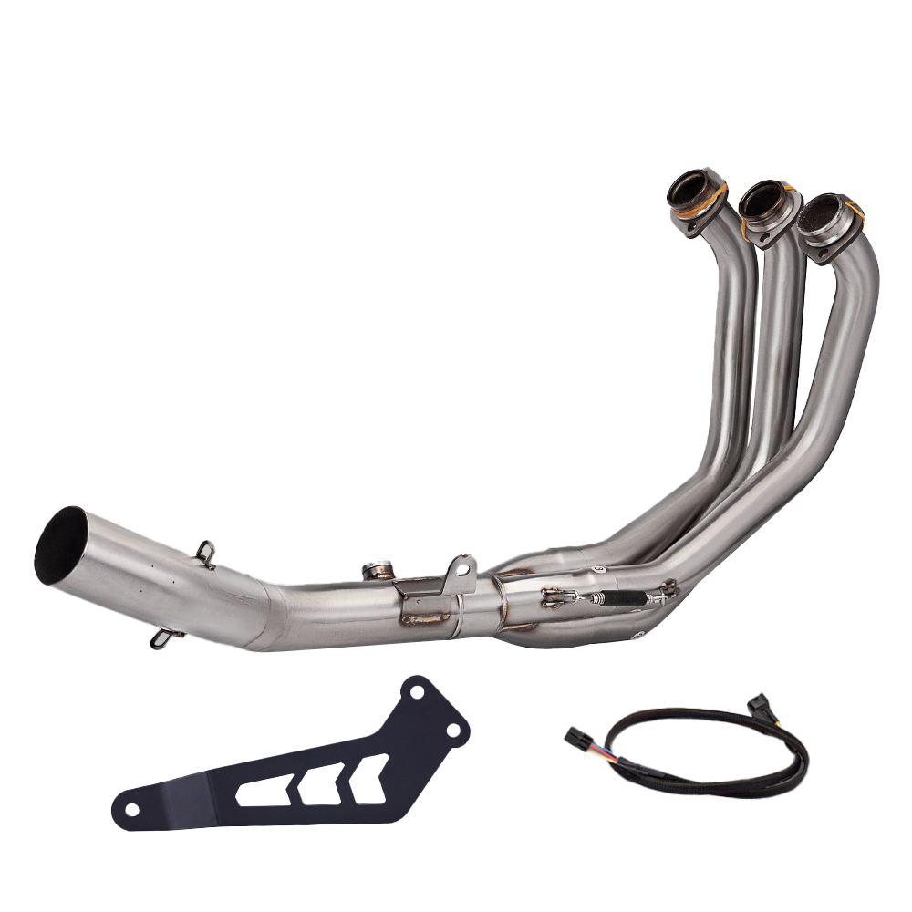 For Yamaha MT09 FZ09 2021-23 Front Link Pipe Muffler Tips Slip on Exhaust Pipe - Image 2