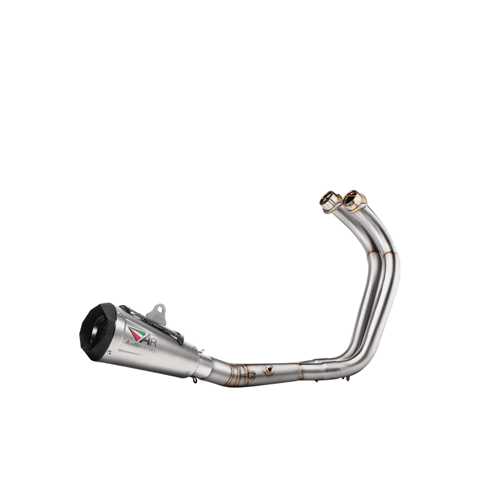 Full System Exhaust Header Pipe Muffler Tips For Yamaha MT-07 YZF R7 2021-2024