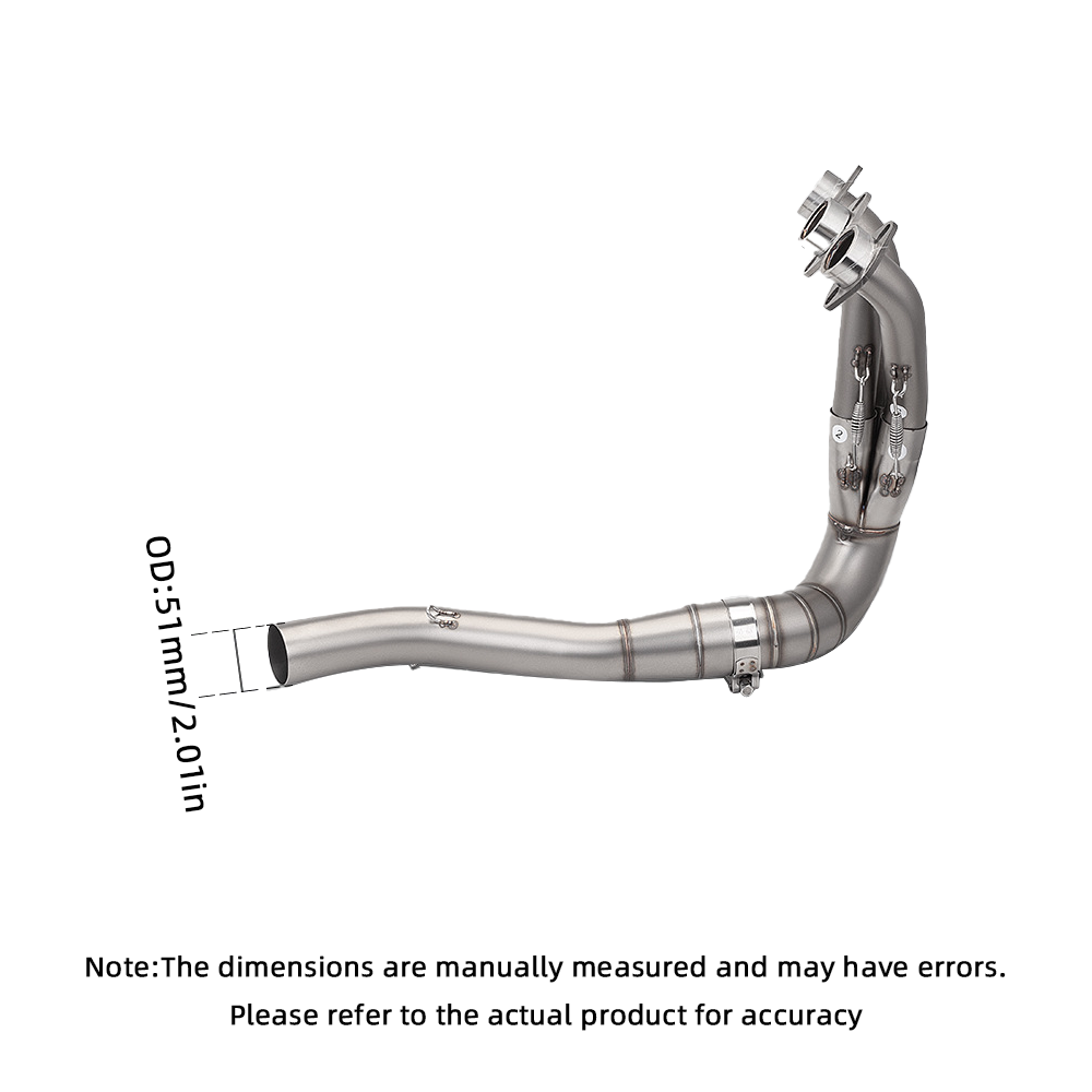 For Yamaha FZ09 MT09 21-25 Exhaust Front Pipe Slip on Muffler Tips Whole System - Image 3