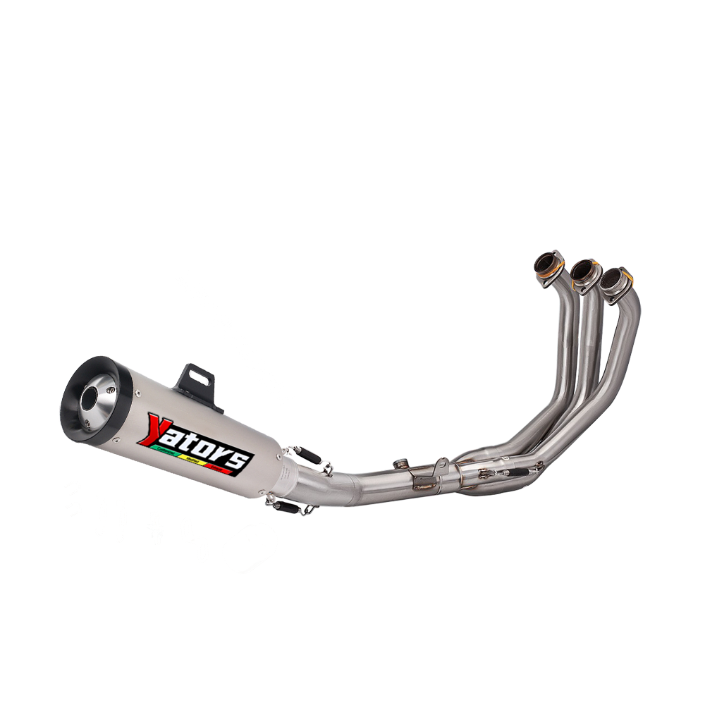 For Yamaha MT09 FZ09 2021-23 Front Link Pipe Muffler Tips Slip on Exhaust Pipe