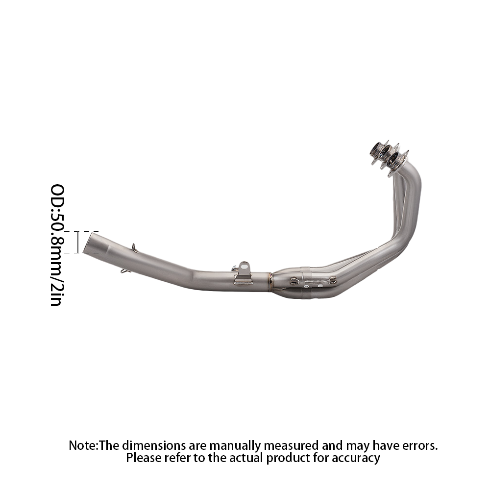 For Yamaha FZ09 MT09 21-24 Whole System Slip on Exhaust Front Pipe Muffler Tips - Image 3