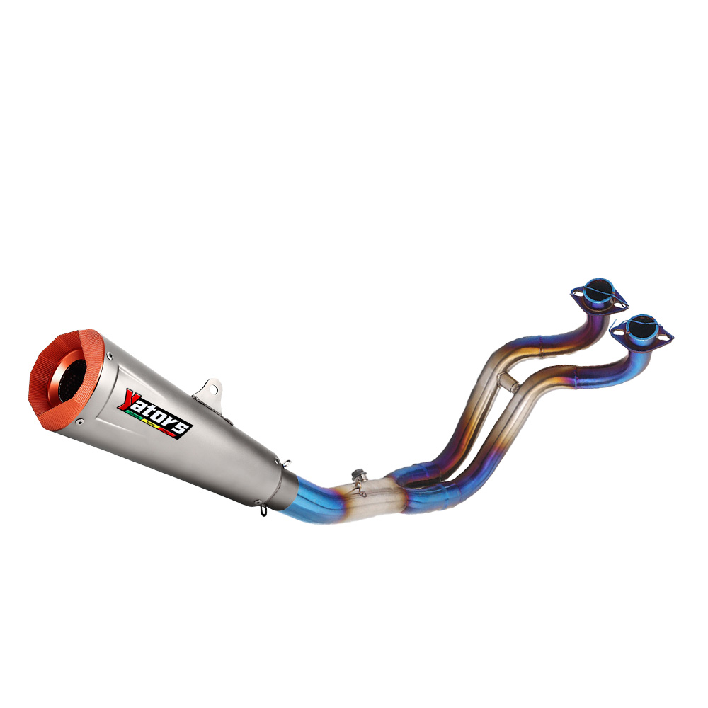 for Yamaha YZF R7 2021-2025 MT-07 Whole System Exhaust Header Pipe Muffler Tips