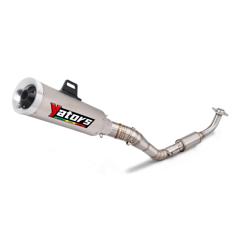 For Yamaha NMAX125 NMAX155 2015-19 Front Link Pipe Exhaust Mufflers Full System