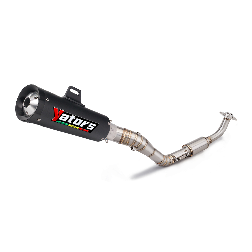For Yamaha NMAX125 NMAX155 Front Link Pipe Slip-on Exhaust Mufflers Full System