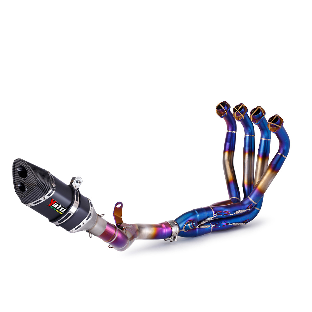 Full Exhaust System Header Link Pipe Muffler 51mm For Kawasaki Z900 2017-2023