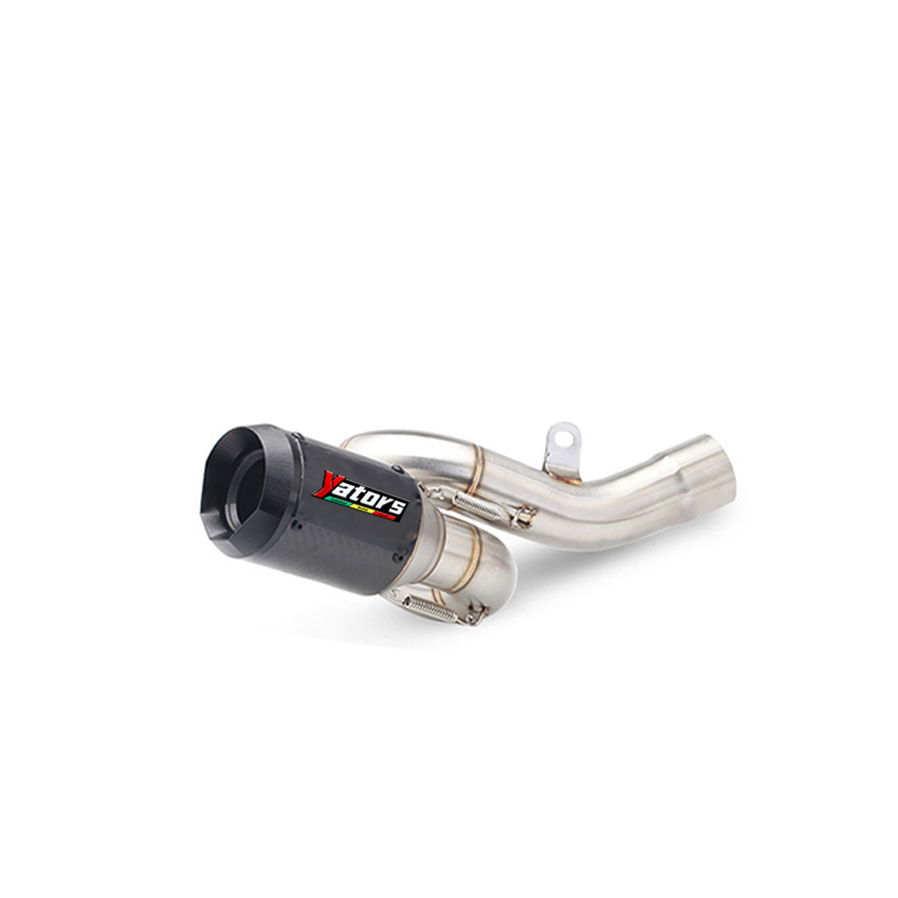 for Kawasaki Ninja ZX6R ZX636 2009-2017 Exhaust Mid Link Pipe Muffler Tips Slip