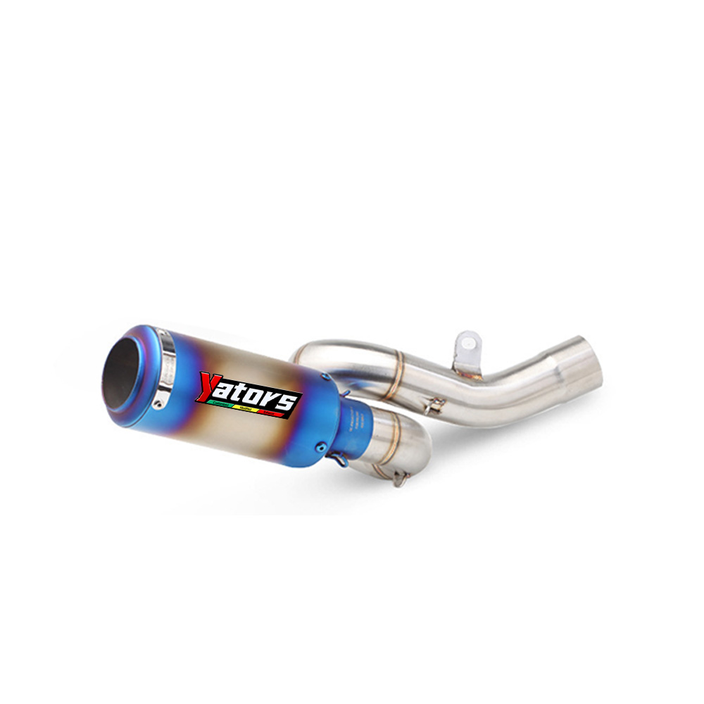 Slip for Kawasaki Ninja ZX6R ZX636 2009-2017 Exhaust Mid Link Pipe Muffler Tips