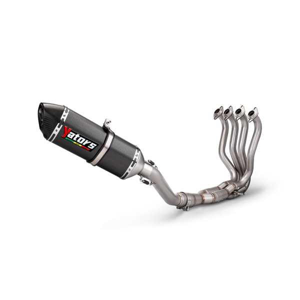 For Kawasaki Ninja ZX6R ZX636 2009-23 Carbon Exhaust System Muffler Pipe Tip