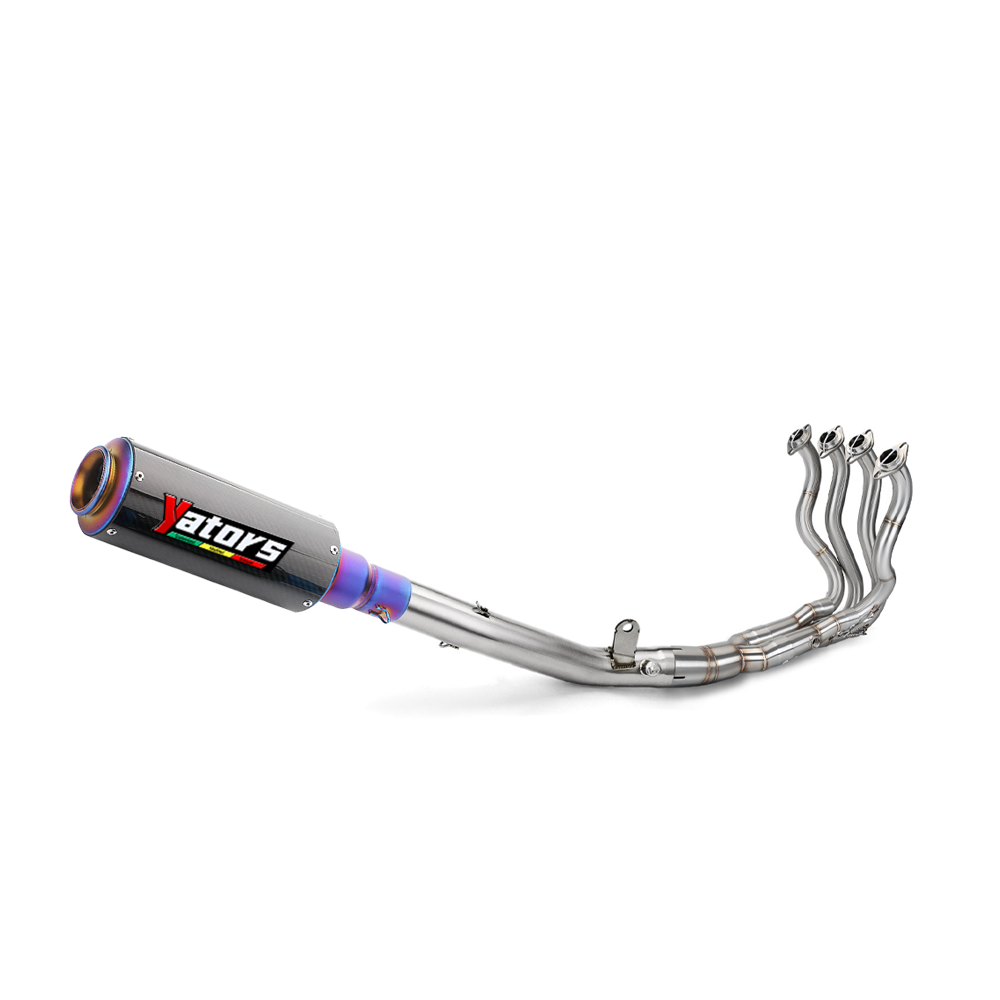 For Kawasaki Ninja ZX6R ZX636 2009-2024 Exhaust System Slip-on Header Mid Pipe