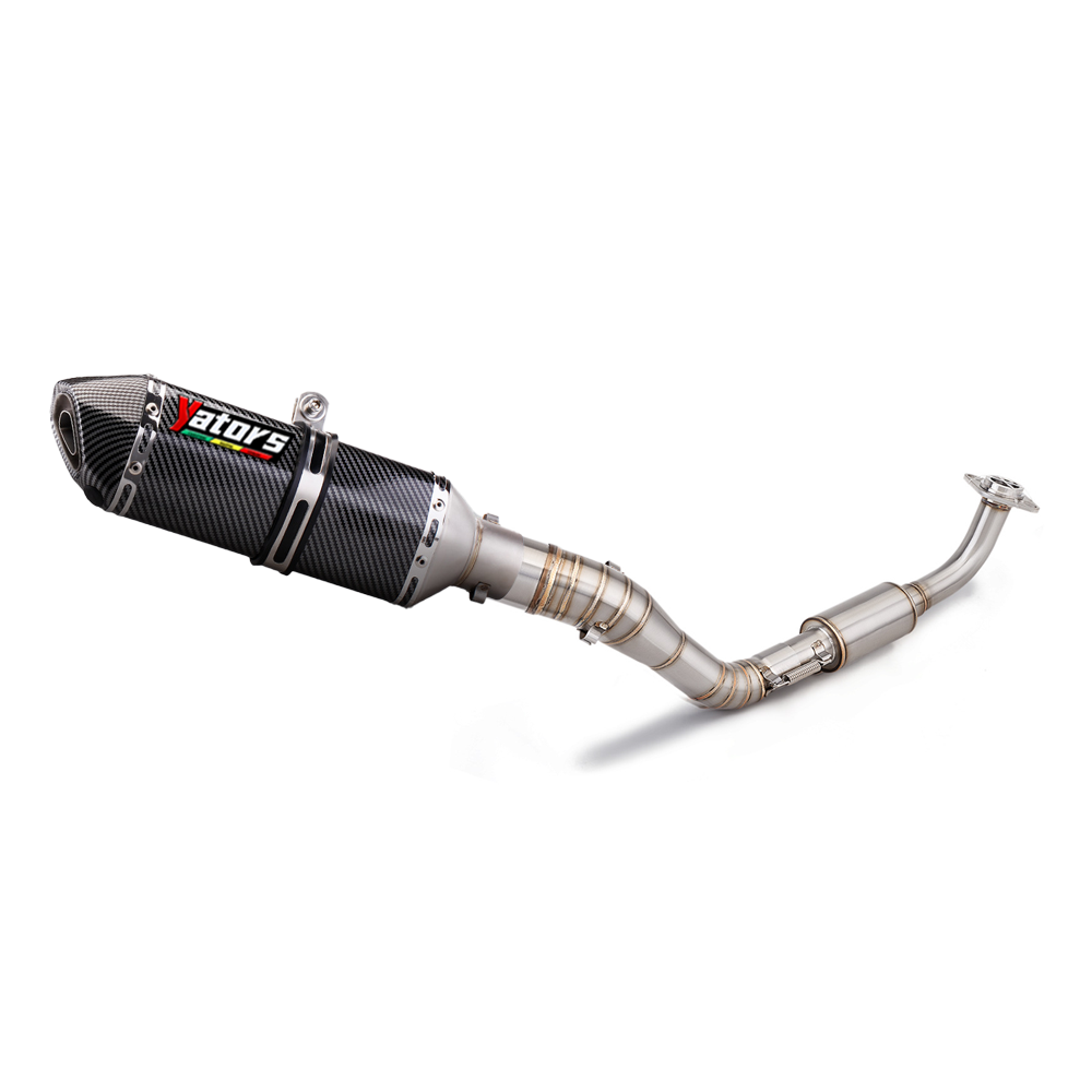 Front Link Pipe Exhaust Mufflers Full System Slip-on For Yamaha NMAX125 NMAX155