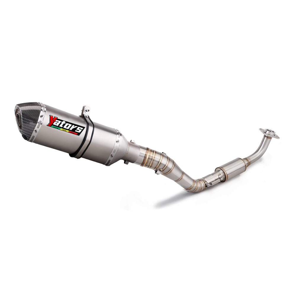 Slip-on For Yamaha NMAX125 NMAX155 Front Link Pipe Exhaust Mufflers Full System