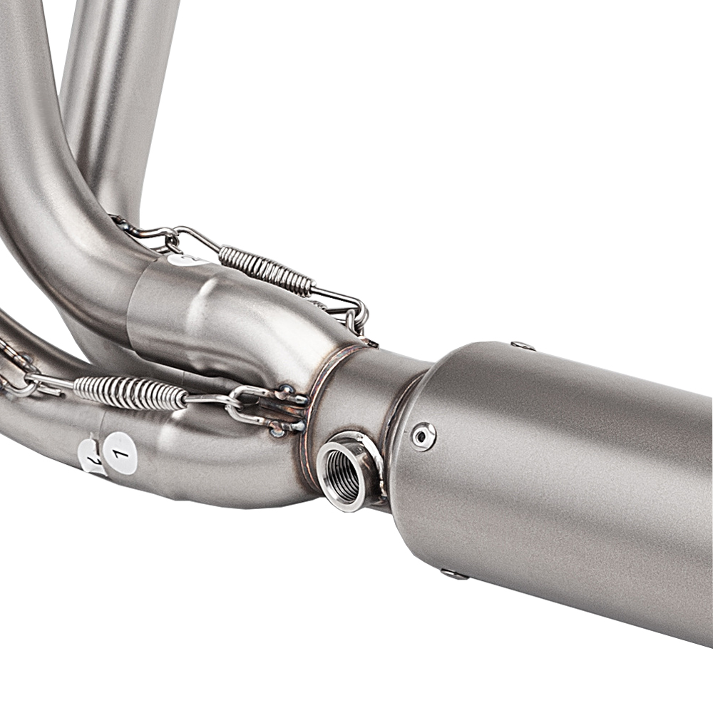 Whole System Silvery Muffler Tip Exhaust Header Pipe For CF-Moto 675R 675SR-R - Image 5