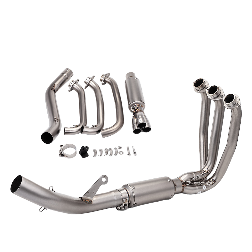 Full System Slip On Exhaust Header Pipe Black Muffler For CF-Moto 675SR-R 675R - Image 3
