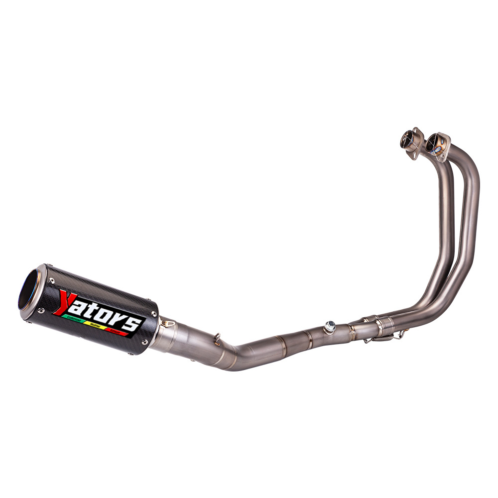For Yamaha YZF R3 2015-25 MT-03 Whole System Carbon Muffler Exhaust Header Pipe