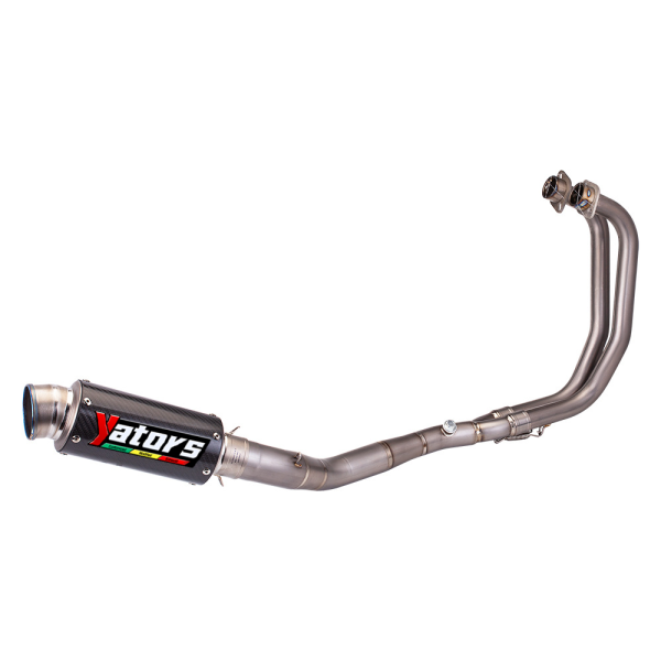 For Yamaha YZF R3 2015-25 MT-03 Whole System Carbon  Muffler Exhaust Header Pipe