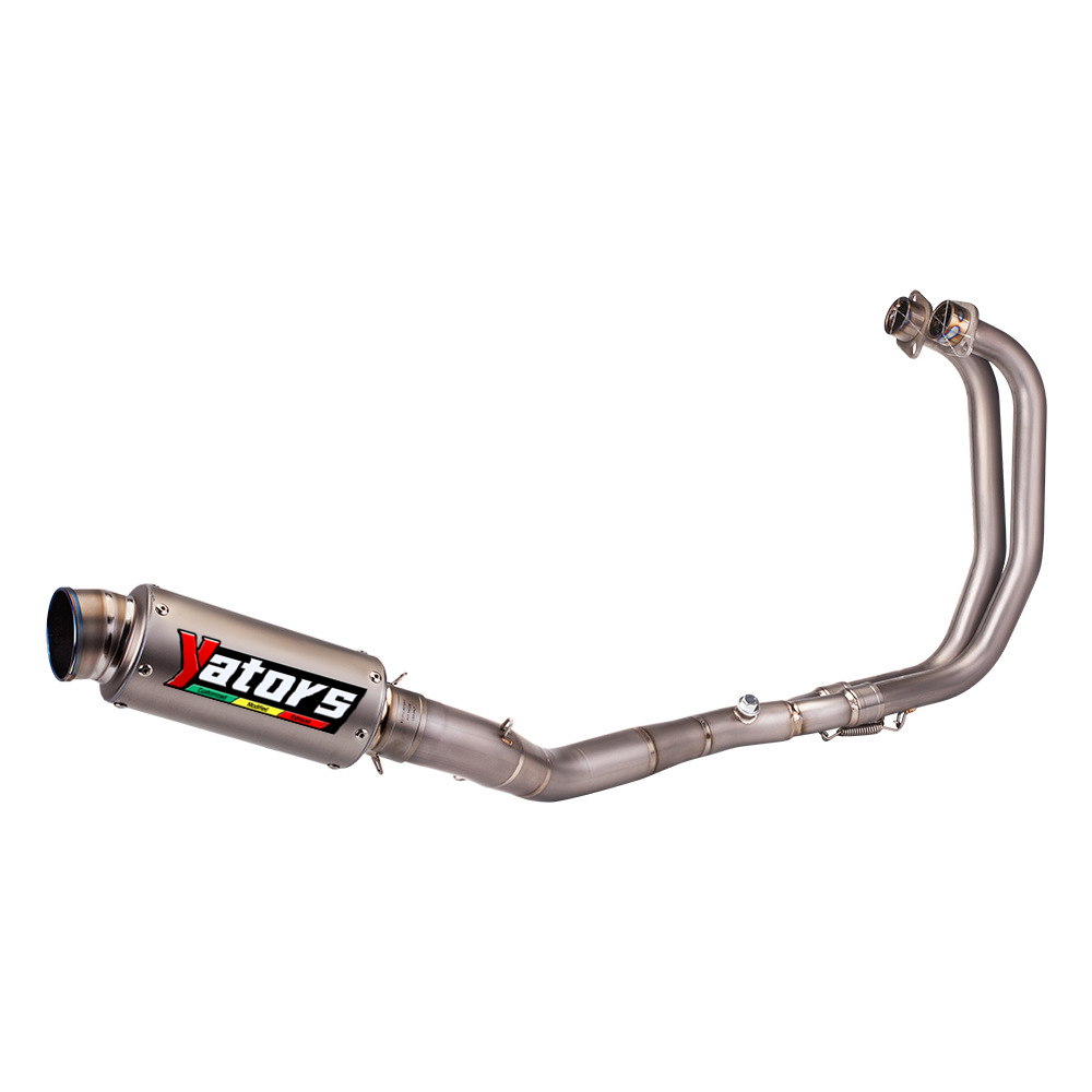 For Yamaha YZF R3 2015-24 MT-03 Whole System Carbon Muffler Exhaust Header Pipe
