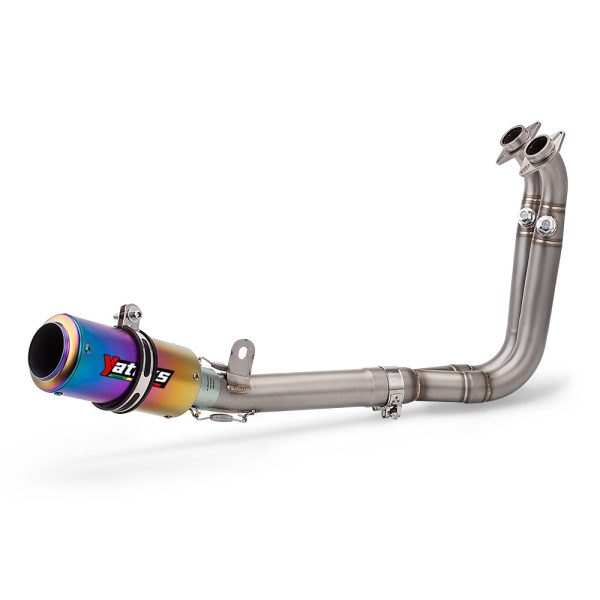 Motorcycle Exhaust System Slip-On Muffler Link Pipe For CF-Moto 450SR 450SR-S