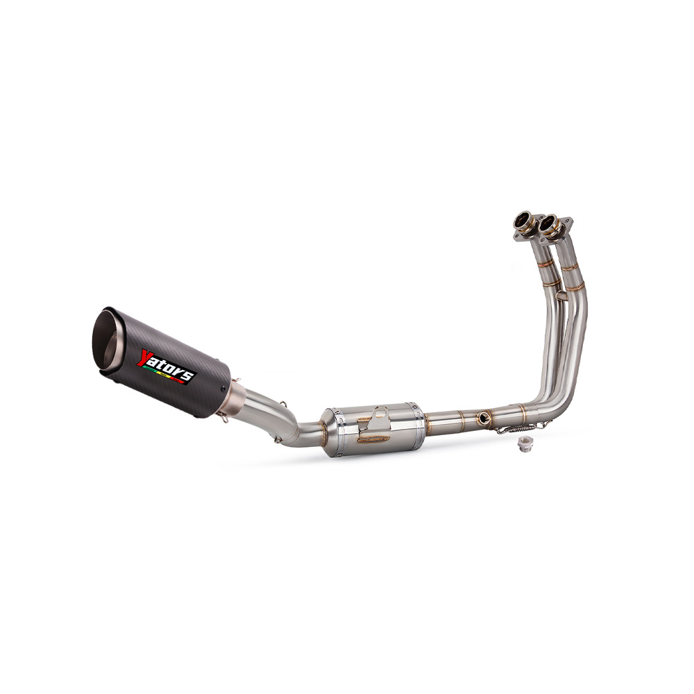 For Suzuki GSX8S GSX8R 2023-2024 Full System Carbon Exhaust Tips Header Mid Pipe