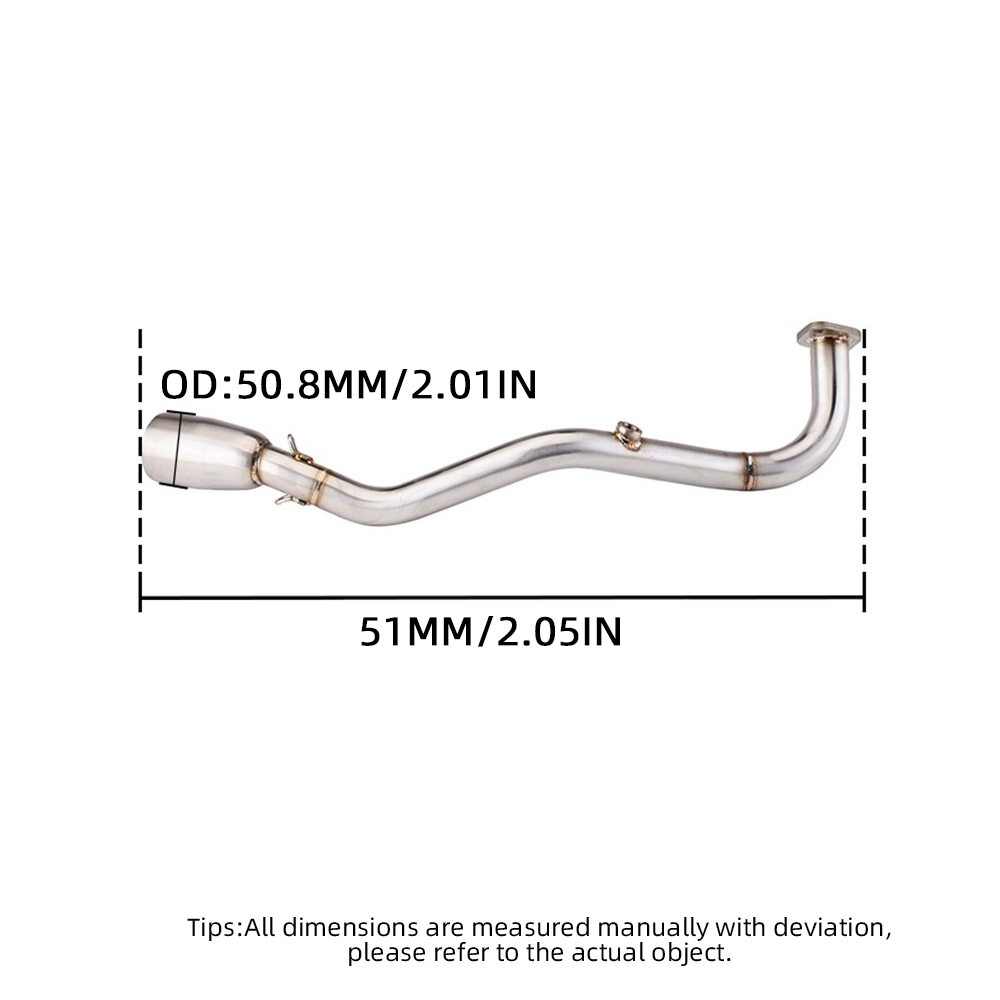 For Yamaha NMAX 155 2020-2021 NMAX 125 Slip-on Front Header Exhaust Link Pipe - Image 4