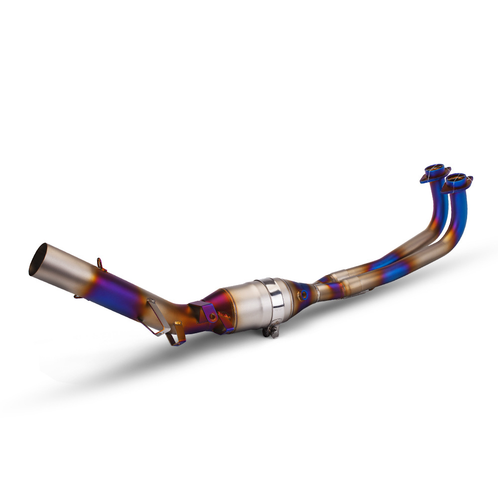 Whole System Muffler Tips Exhaust Header Pipe FOR YAMAHA TMAX 560 2015-23 Blue - Image 2