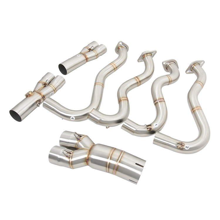 For Kawasaki Ninja ZX6R ZX636 2009-2023 Motorcycle Front Link Header Pipe Escape - Image 2