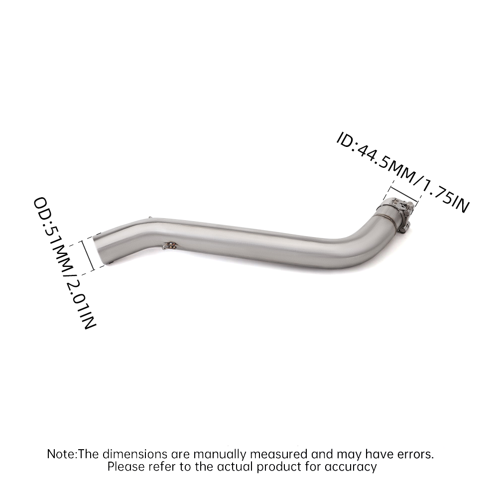 Modified For VOGE DS525X 2023 Slip On System Exhaust Muffler Pipe Mid Link Pipe - Image 8