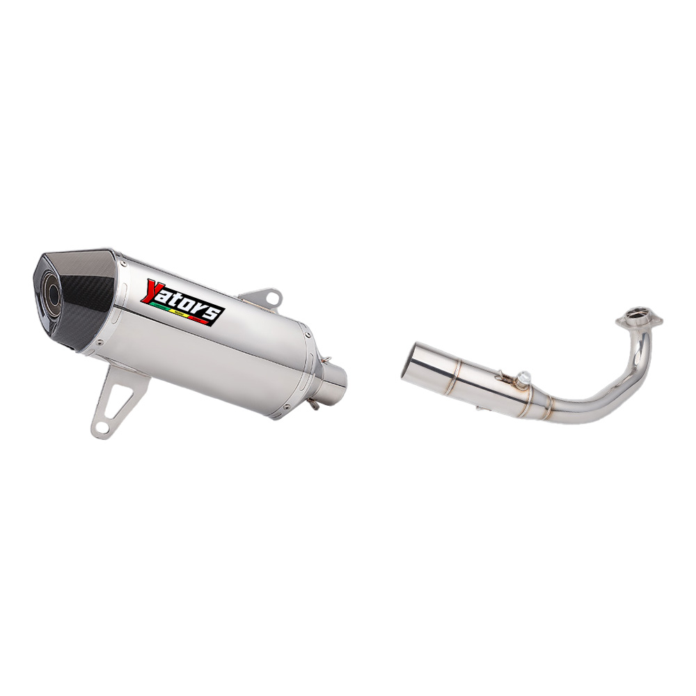 Full Exhaust Muffler Tips Connect Front Pipe Slip For Yamaha XMAX 300 2017-2023 - Image 2