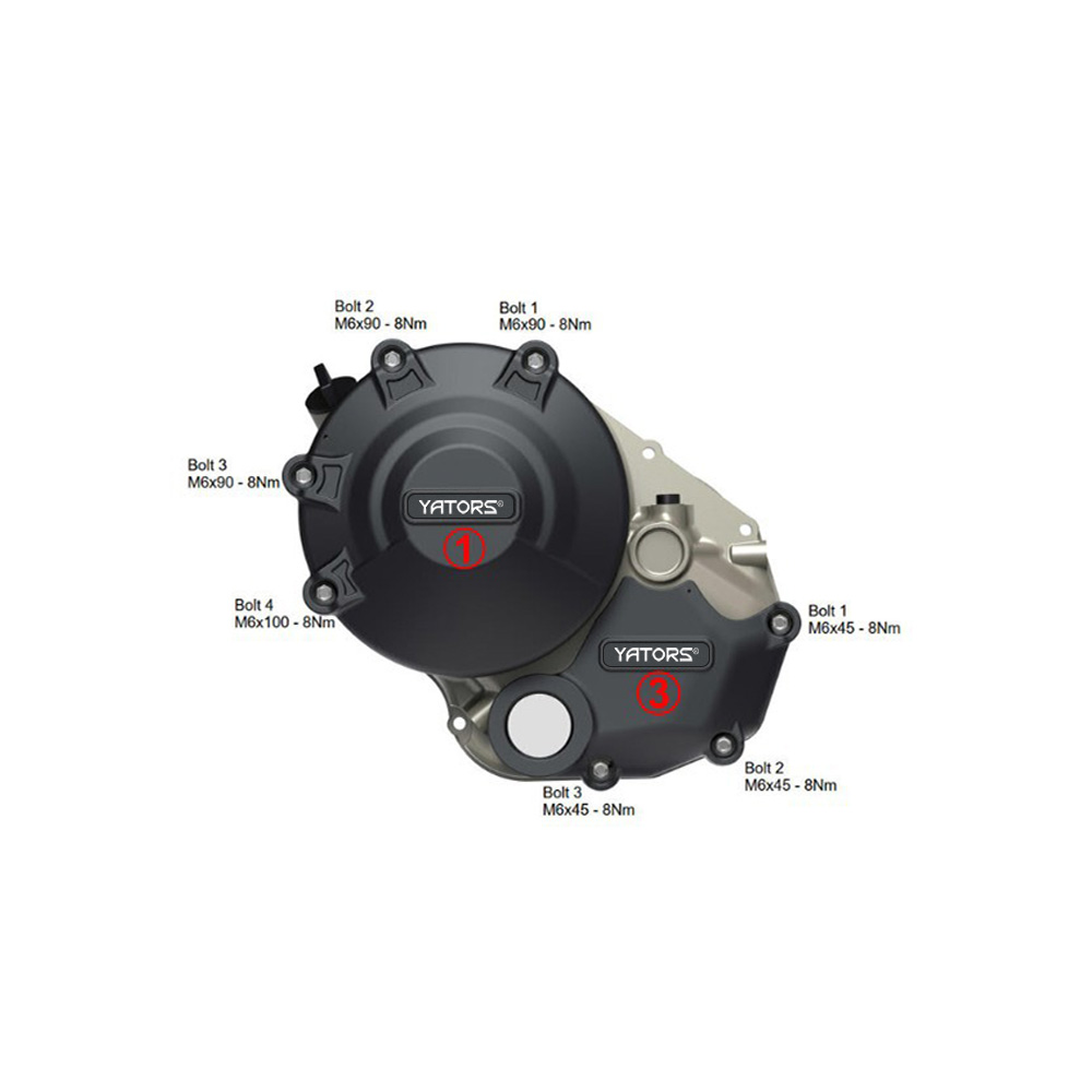 For Ducati Monster 1200 2014-2016 Motorcycle Engine Cover Protector Engine Guard - Image 3