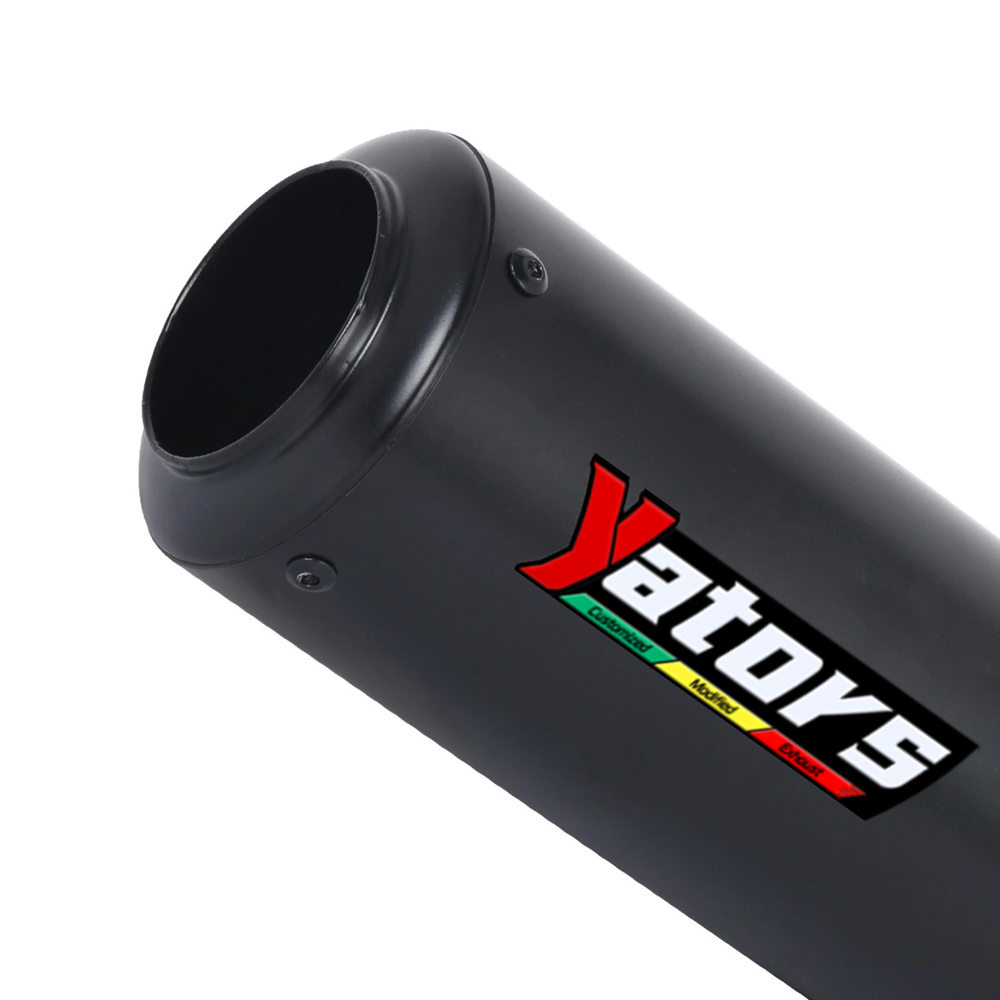 For Yamaha MT-03 YZF R3 R25 Slip Muffler Tips Black Mid Link Pipe Exhaust System - Image 2