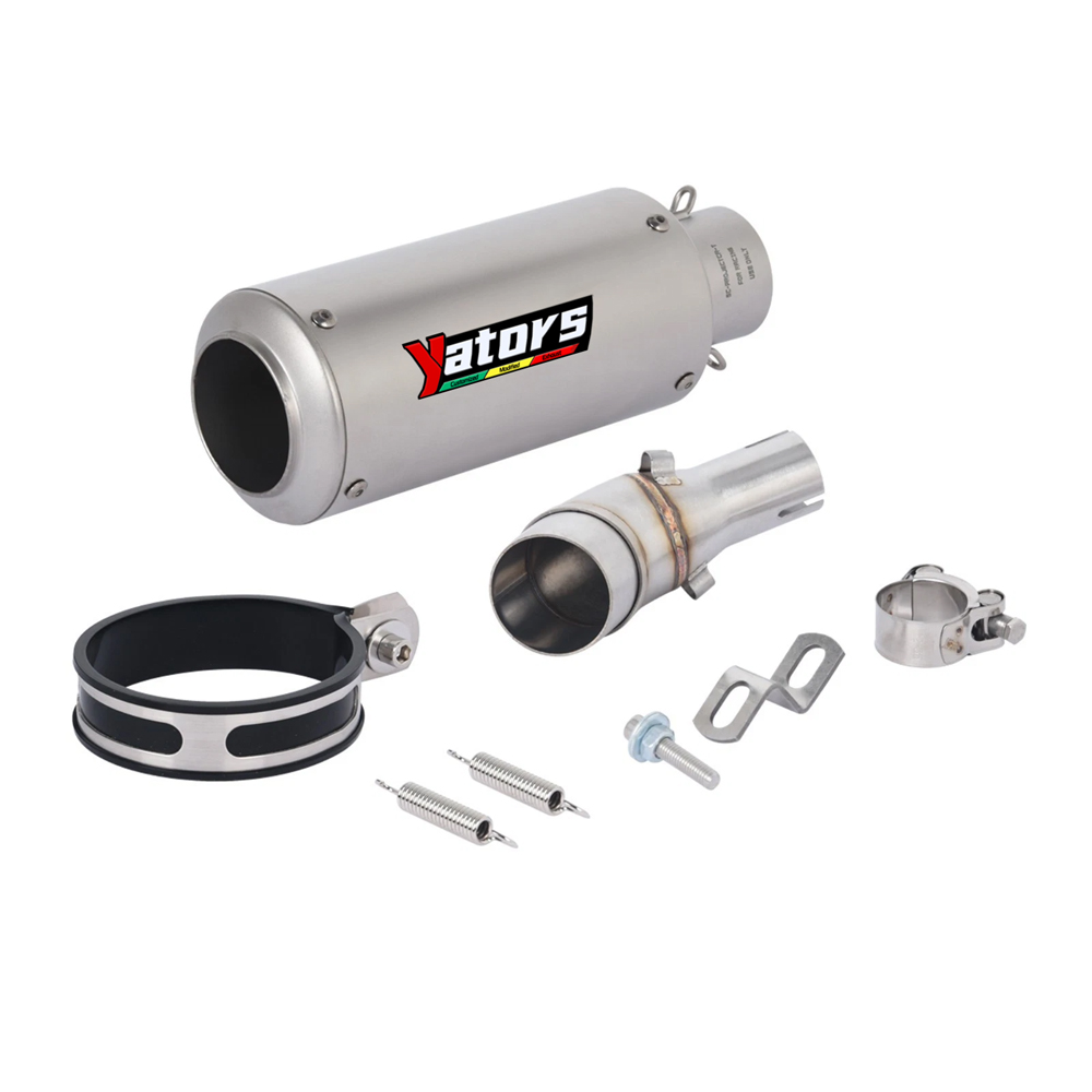 For Yamaha MT-03 YZF R3 R25 Slip Muffler Tips Mid Link Pipe Exhaust System - Image 2