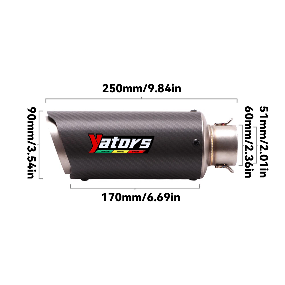 For Yamaha FZ09 MT-09 2021-2023 Full Exhaust System Header Link Pipe Muffler - Image 2