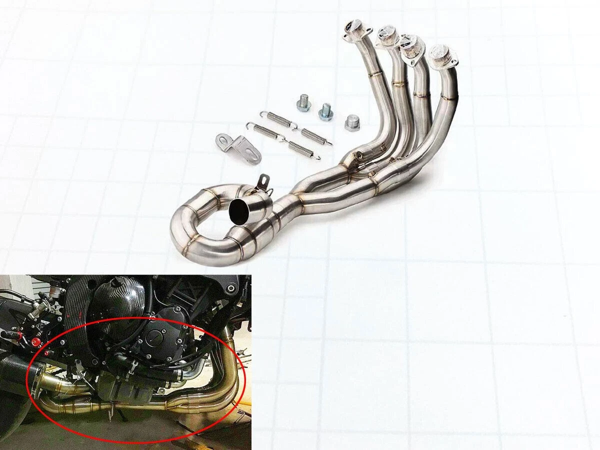 For Yamaha YZF R6 2006-2018 Full Exhaust System Header Front Link Pipe 51mm Tube