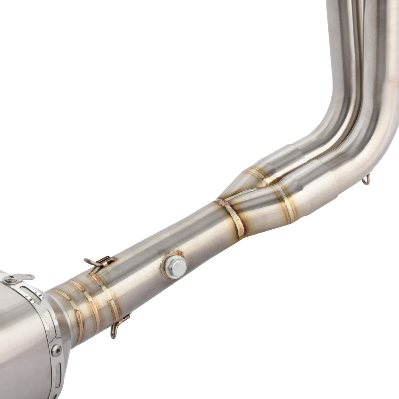 For Yamaha MT-07 FZ07 Tracer YZF R7 Blue Muffler Exhaust Front Pipe Full System - Image 5
