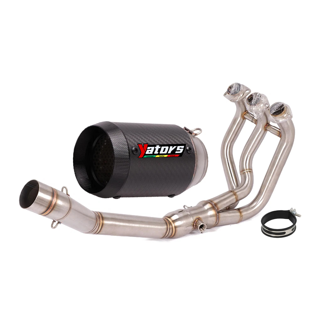 For Yamaha MT09 FZ09 2014-2023 Full Exhaust System Header Link Pipe 51mm Muffler - Image 2