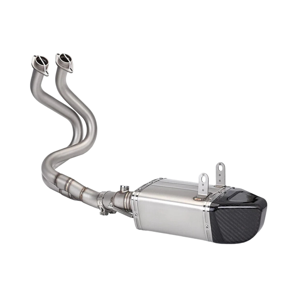 For Kawasaki Z650 2017-2023 Full System Exhaust Tips Muffler Front Link Pipe - Image 2